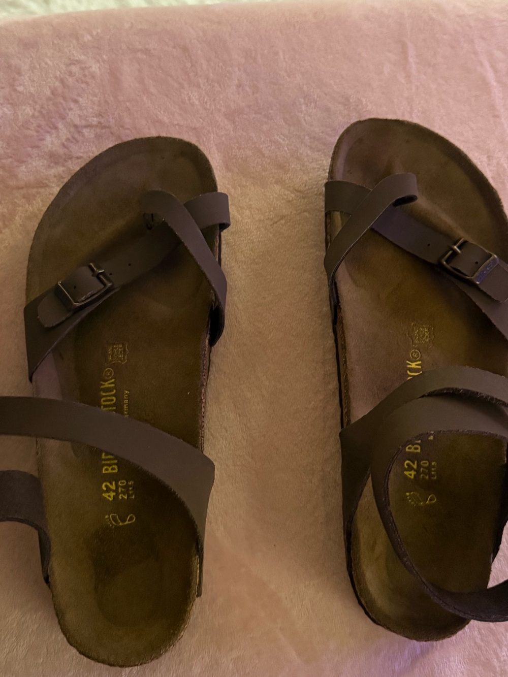 Birkenstock Brown Cross-Strap Women's Sandals